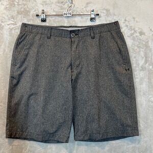 Under Armour Shorts Men's Size‎ 38 Gray Flat Front Golf Outdoor Preppy